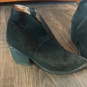 Jeffrey Campbell Black Suede Ankle Booties